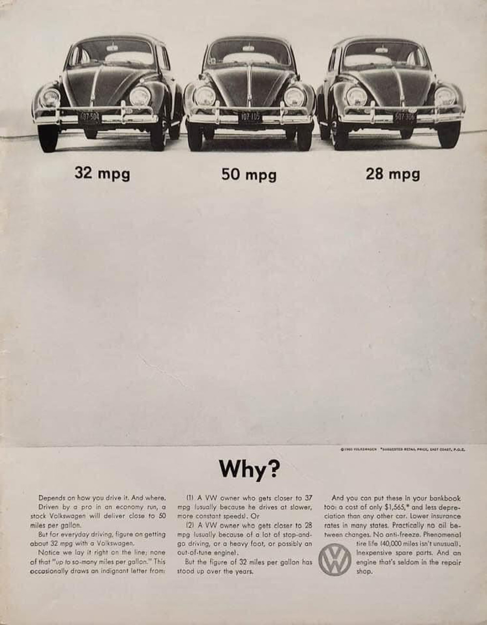 Why? - Vintage VW ad