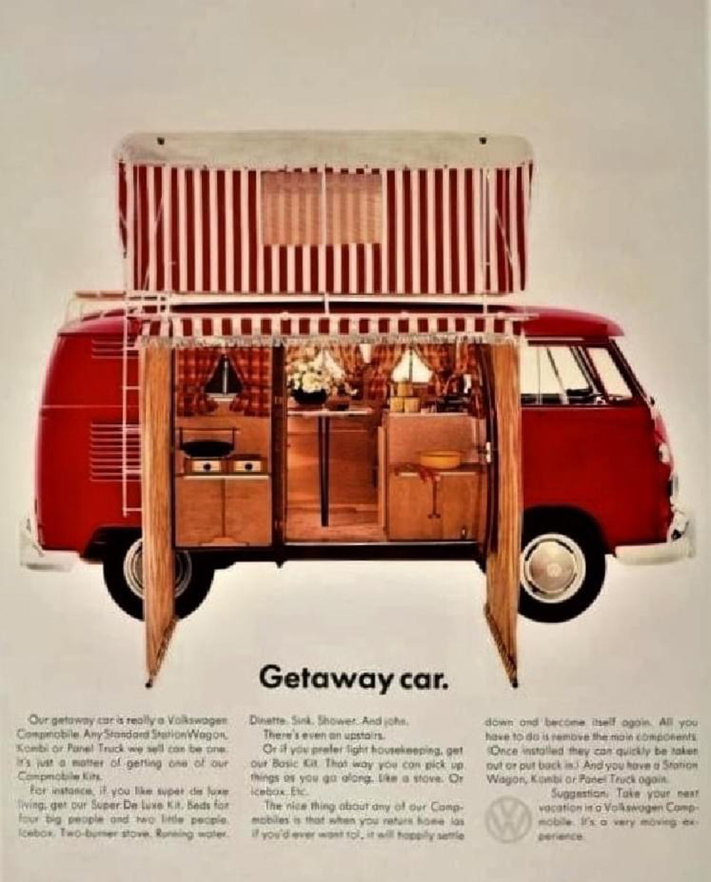 Getaway car - Vintage VW ad
