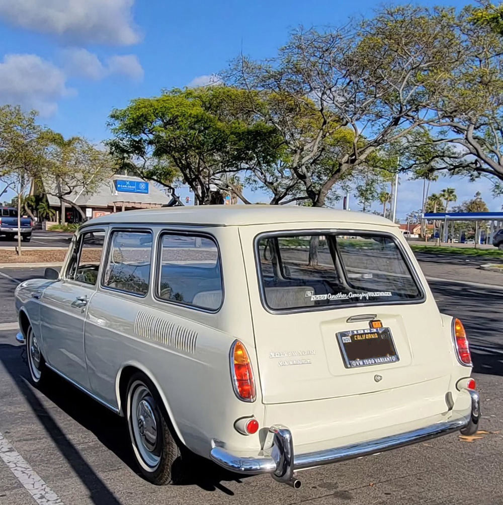 VW Squareback from the rear angle is incredible